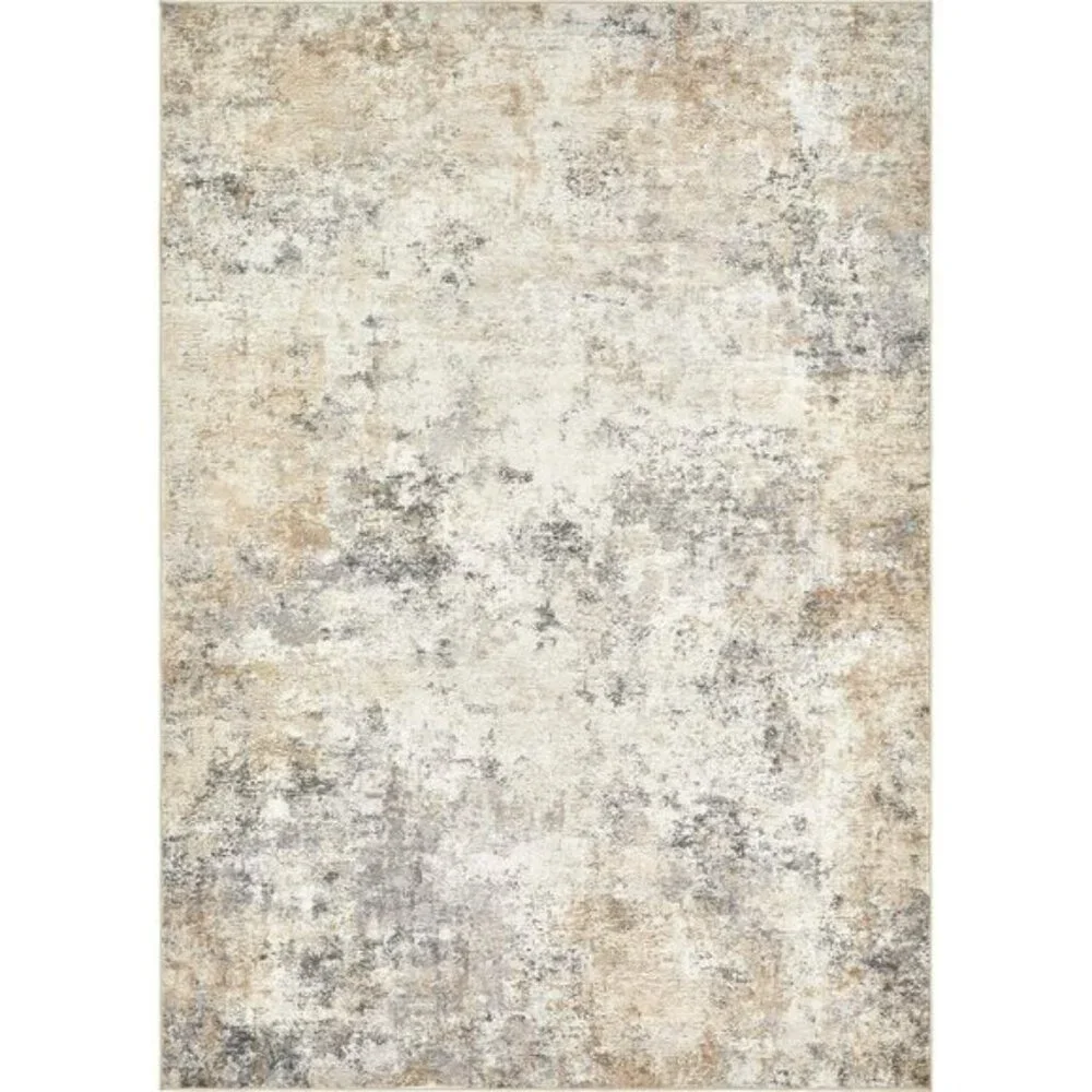 New 5x7 Washable Area Rug, Modern Abstract Non-Slip Carpet for Home Décor